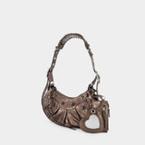 Sac Porté Épaule Le Cagole XS - Balenciaga - Cuir - Dark Bronze