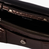 Wallet on chain Hourglass - Balenciaga - Cuir - Dark Bronze