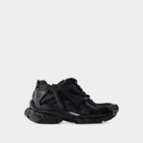 Sneakers Runner - Balenciaga - Maille - Noir Mat