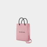 Sac Phone Holder - Balenciaga - Cuir - Powder Pink
