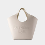 Sac Cabas Mary Kate - Balenciaga - Cuir - Nacre