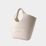 Sac Cabas Mary Kate - Balenciaga - Cuir - Nacre