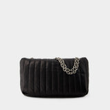 Sac Hobo Monaco M - Balenciaga - Cuir Matelassé - Noir