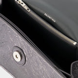 Sac à Bandoulière Crush S - Balenciaga - Cuir - Steel Grey