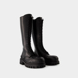 Bottes STRIKE L20 - Balenciaga - Cuir - Noir