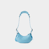 Sac Le Cagole Sho XS - Balenciaga - Cuir - Sea Blue