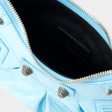Sac Le Cagole Sho XS - Balenciaga - Cuir - Sea Blue
