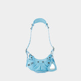 Sac Le Cagole Sho XS - Balenciaga - Cuir - Sea Blue
