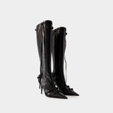 Bottes CAGOLE H90 - Balenciaga - Cuir - Noir