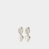 Boucles D'Oreilles Sharp Heart - Balenciaga - Argent - Argenté