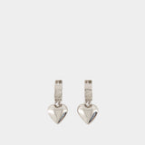 Boucles D'Oreilles Sharp Heart - Balenciaga - Argent - Argenté