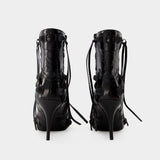 Bottines Cagole Bootie H90 - Balenciaga - Cuir - Noir