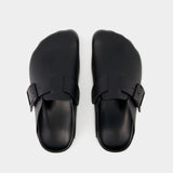 Mules Sunday - Balenciaga - Cuir - Noir