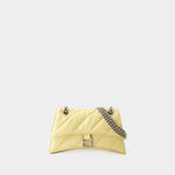 Sac À Bandoulière Crush Chain S - Balenciaga - Cuir - Jaune