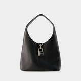 Sac Porté Épaule Locker Hobo M - Balenciaga - Cuir - Noir