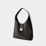 Sac Porté Épaule Locker Hobo M - Balenciaga - Cuir - Noir