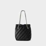 Cabas Crush S - Balenciaga - Cuir - Noir
