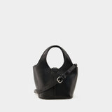 Sac Porté Épaule Locker Hobo S - Balenciaga - Cuir - Noir