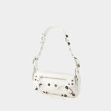 Sac Porté Épaule Le Cagole Sling Xs - Balenciaga - Cuir - Optic White