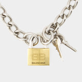 Collier Locker - Balenciaga - Argent - Argenté
