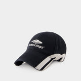 Casquette 3b - Balenciaga - Coton - Noir