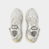 Sneakers Runner - Balenciaga - Maille - Blanc