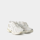 Sneakers Runner - Balenciaga - Maille - Blanc