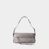 Sac Porté Épaule Le Cagole Sling S - Balenciaga - Cuir - Argenté