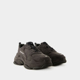 Sneakers Triple S - Balenciaga - Denim - Noir