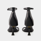 Sandales Hourglass - Balenciaga - Cuir - Noir
