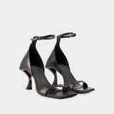 Sandales Hourglass - Balenciaga - Cuir - Noir