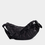 Sac À Bandoulière Large Croissant - Lemaire - Cuir - Noir
