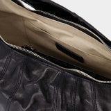 Sac À Bandoulière Large Croissant - Lemaire - Cuir - Noir