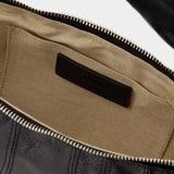 Sac À Bandoulière Small Croissant - Lemaire - Lin - Noir