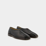 Mules Flat Piped - Lemaire - Cuir - Noir