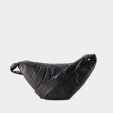 Sac à Bandoulière Medium Croissant - Lemaire - Cuir - Noir