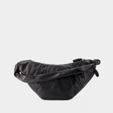 Sac à Bandoulière Large Croissant - Lemaire - Cuir - Noir