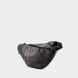 Sac à Bandoulière Large Croissant - Lemaire - Cuir - Noir