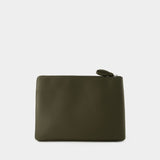 Pochette Document Holder - Lemaire - Cuir - Dark Moss