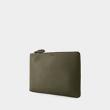 Pochette Document Holder - Lemaire - Cuir - Dark Moss