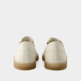 Sneakers Linoleum Basic - Lemaire - Cuir - Clay Blanc