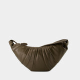 Sac Large Croissant - Lemaire - Cuir - Dark Tobacco
