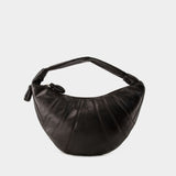 Sac Fortune Croissant - Lemaire - Cuir - Chocolat Foncé