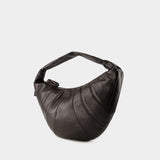 Sac Fortune Croissant - Lemaire - Cuir - Chocolat Foncé