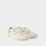 Sneakers Oly Flower Fox en Coton Blanc