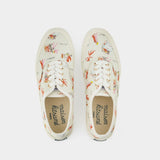 Sneakers Oly Flower Fox en Coton Blanc