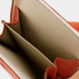 Porte-Carte Neck Pouch - Maison Kitsuné - Cuir - Orange