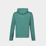 Hoodie Fox Head Patch - Maison Kitsune - Coton - Teal Grey