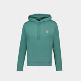 Hoodie Fox Head Patch - Maison Kitsune - Coton - Teal Grey