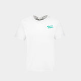 T-Shirt Handwriting Regular - Maison Kitsune - Coton - Blanc